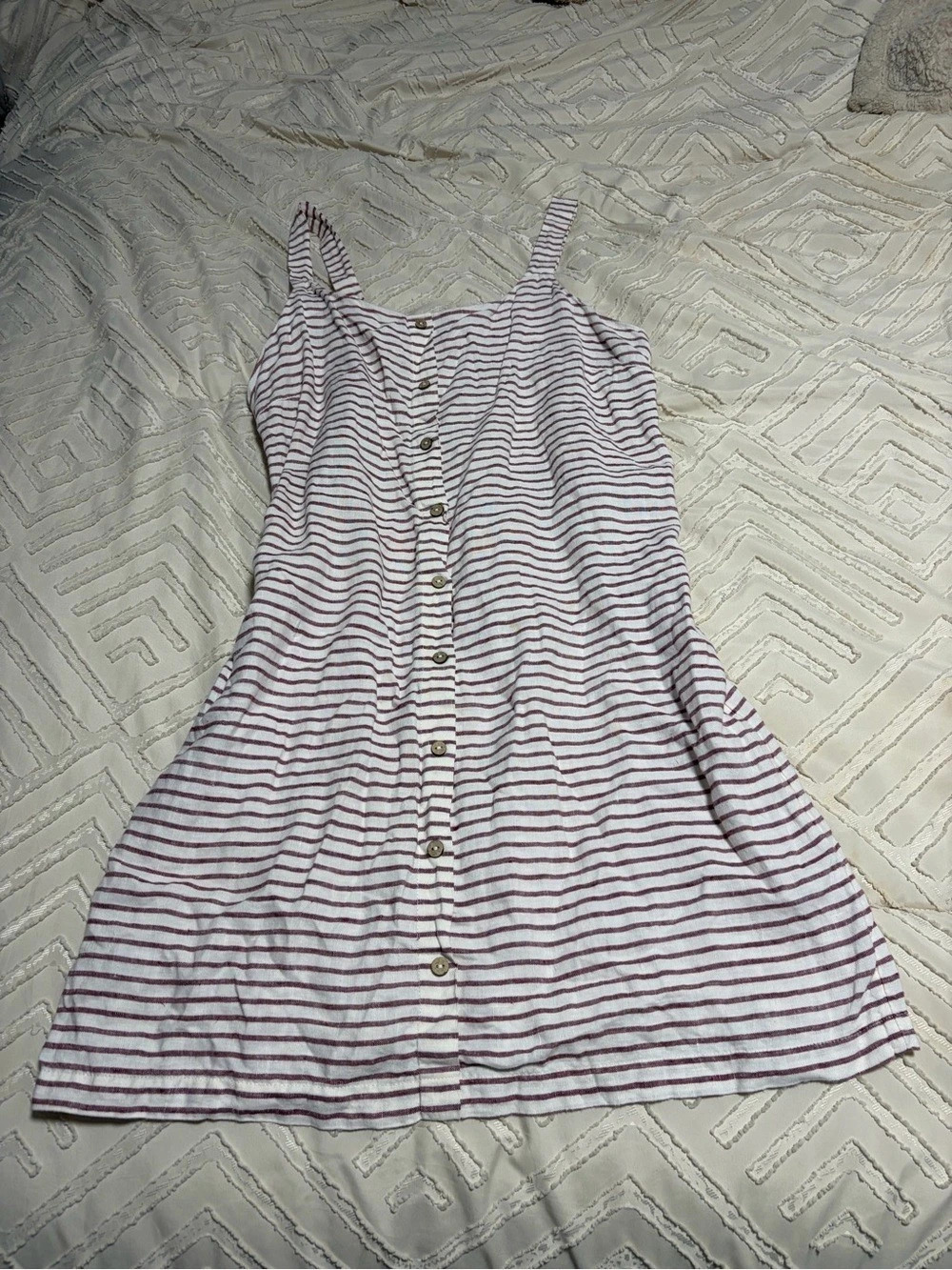 ARTISAN&NY Striped Linen Mini Dress Size Large